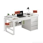 Bàn học BH12.5 120x50 - Trắng