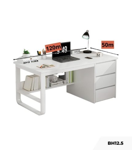 Bàn học BH12.5 120x50 - Trắng