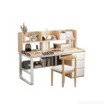 Bàn học BH12.7 100x50 - Gỗ kết hợp Trắng