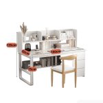 Bàn học BH12.8 100x50 - Trắng