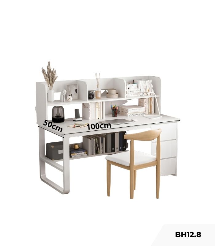 Bàn học BH12.8 100x50 - Trắng