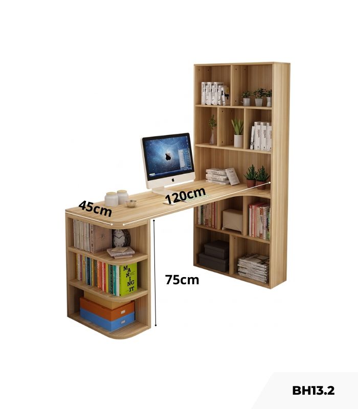 Bàn học BH13.2 120x45 - Vân gỗ nhạt