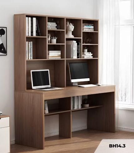 Bàn học BH14.3 100x55 - Vân gỗ đậm