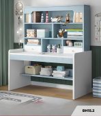 Bàn học BH15.2 100x50 - Trắng kết hợp Xanh dương