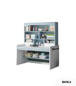 Bàn học BH15.2 100x50 - Trắng kết hợp Xanh dương