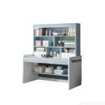 Bàn học BH15.2 100x50 - Trắng kết hợp Xanh dương