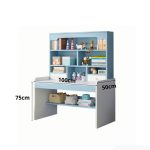 Bàn học BH15.2 100x50 - Trắng kết hợp Xanh dương