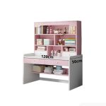 Bàn học BH15.3 100x50 - Trắng kết hợp Hồng