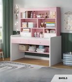Bàn học BH15.3 100x50 - Trắng kết hợp Hồng