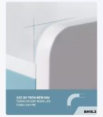 Bàn học BH15.3 100x50 - Trắng kết hợp Hồng