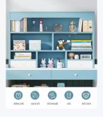 Bàn học BH15.3 100x50 - Trắng kết hợp Hồng