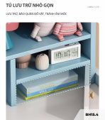 Bàn học BH15.4 100x50 - Trắng kết hợp Xanh dương
