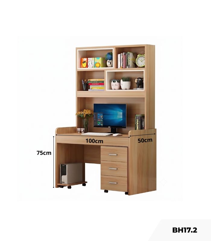 Bàn học BH17.2 100x50 - Vân gỗ nhạt