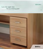Bàn học BH17.4 140x50 - Vân gỗ nhạt