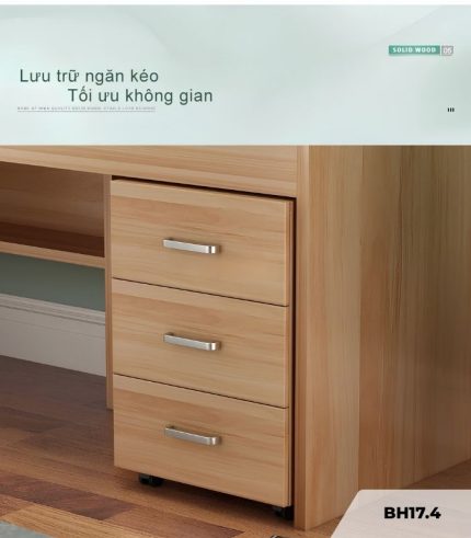 Bàn học BH17.4 140x50 - Vân gỗ nhạt