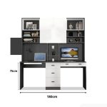 Bàn học BH18.1 180x60 - Trắng kết hợp Ghi