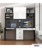 Bàn học BH18.1 180x60 - Trắng kết hợp Ghi