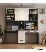 Bàn học BH18.1 180x60 - Trắng kết hợp Ghi
