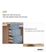 Bàn học BH18.1 180x60 - Trắng kết hợp Ghi