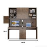 Bàn học BH18.2 180x60 - Vân gỗ đậm