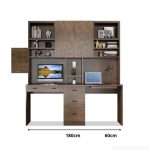 Bàn học BH18.2 180x60 - Vân gỗ đậm