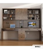 Bàn học BH18.2 180x60 - Vân gỗ đậm