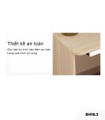 Bàn học BH18.3 180x60 - Gỗ kết hợp Trắng Vàng Xanh
