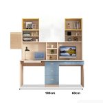 Bàn học BH18.3 180x60 - Gỗ kết hợp Trắng Vàng Xanh