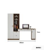 Bàn học BH19.1 190x50 - Gỗ kết hợp Trắng