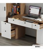 Bàn học BH19.1 190x50 - Gỗ kết hợp Trắng