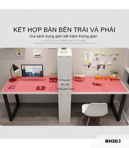 Bàn học BH20.1 100x50 - Trắng