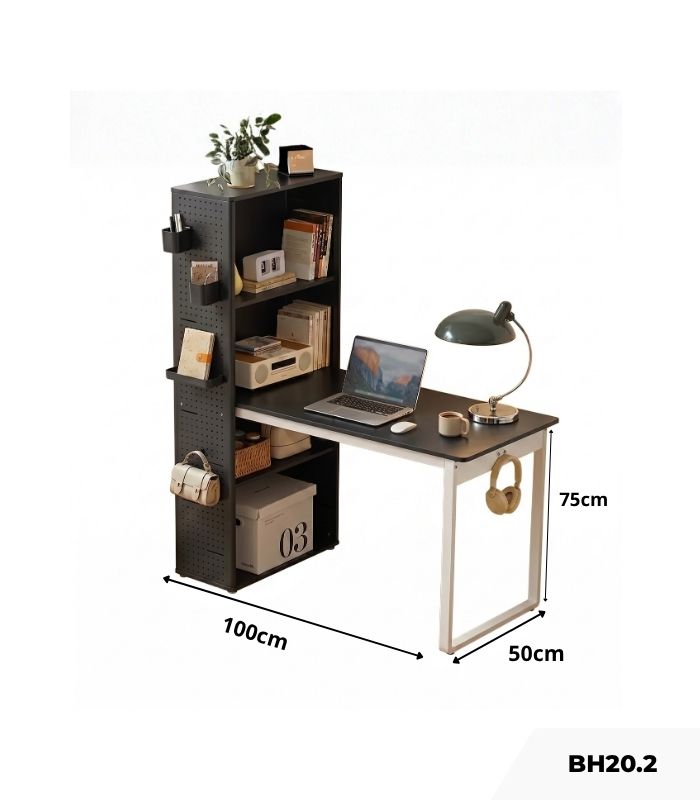 Bàn học BH20.2 100x50 - Đen