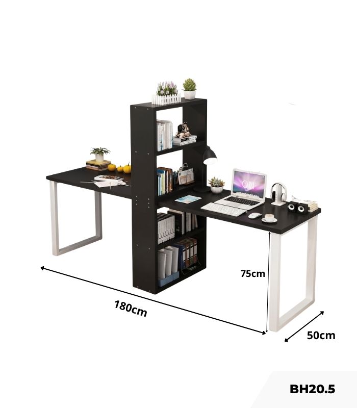 Bàn học BH20.5 180x50 - Đen