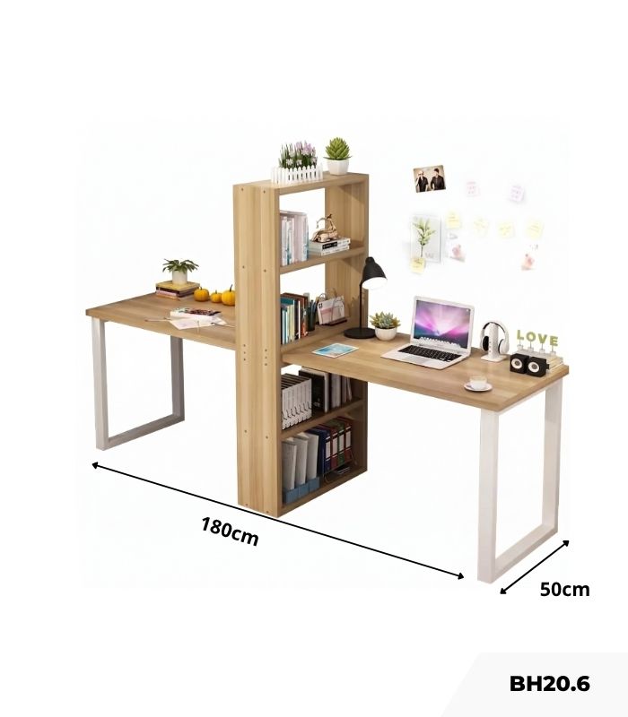 Bàn học BH20.6 180x50 - Vân gỗ nhạt