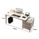 Bàn học BH21.1 100-128x50 - Trắng