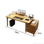Bàn học BH21.2 100-128x50 - Vân gỗ nhạt