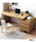 Bàn học BH21.2 100-128x50 - Vân gỗ nhạt