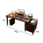 Bàn học BH21.3 100-128x50 - Vân gỗ đậm