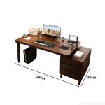 Bàn học BH21.3 100-128x50 - Vân gỗ đậm