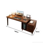 Bàn học BH21.7 100-148x50 - Vân gỗ đậm