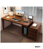 Bàn học BH21.7 100-148x50 - Vân gỗ đậm