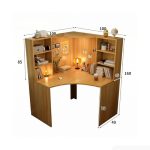 Bàn học BH22.2 100x100 - Vân gỗ nhạt