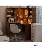 Bàn học BH22.3 100x100 - Vân gỗ đậm