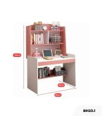 Bàn học BH23.1 80x50 - Trắng kết hợp Hồng