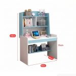 Bàn học BH23.2 80x50 - Trắng kết hợp Xanh dương