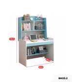 Bàn học BH23.2 80x50 - Trắng kết hợp Xanh dương