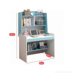 Bàn học BH23.2 80x50 - Trắng kết hợp Xanh dương