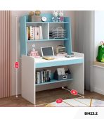 Bàn học BH23.2 80x50 - Trắng kết hợp Xanh dương
