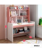 Bàn học BH23.3 100x50 - Trắng kết hợp Hồng