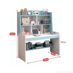 Bàn học BH23.4 100x50 - Trắng kết hợp Xanh dương